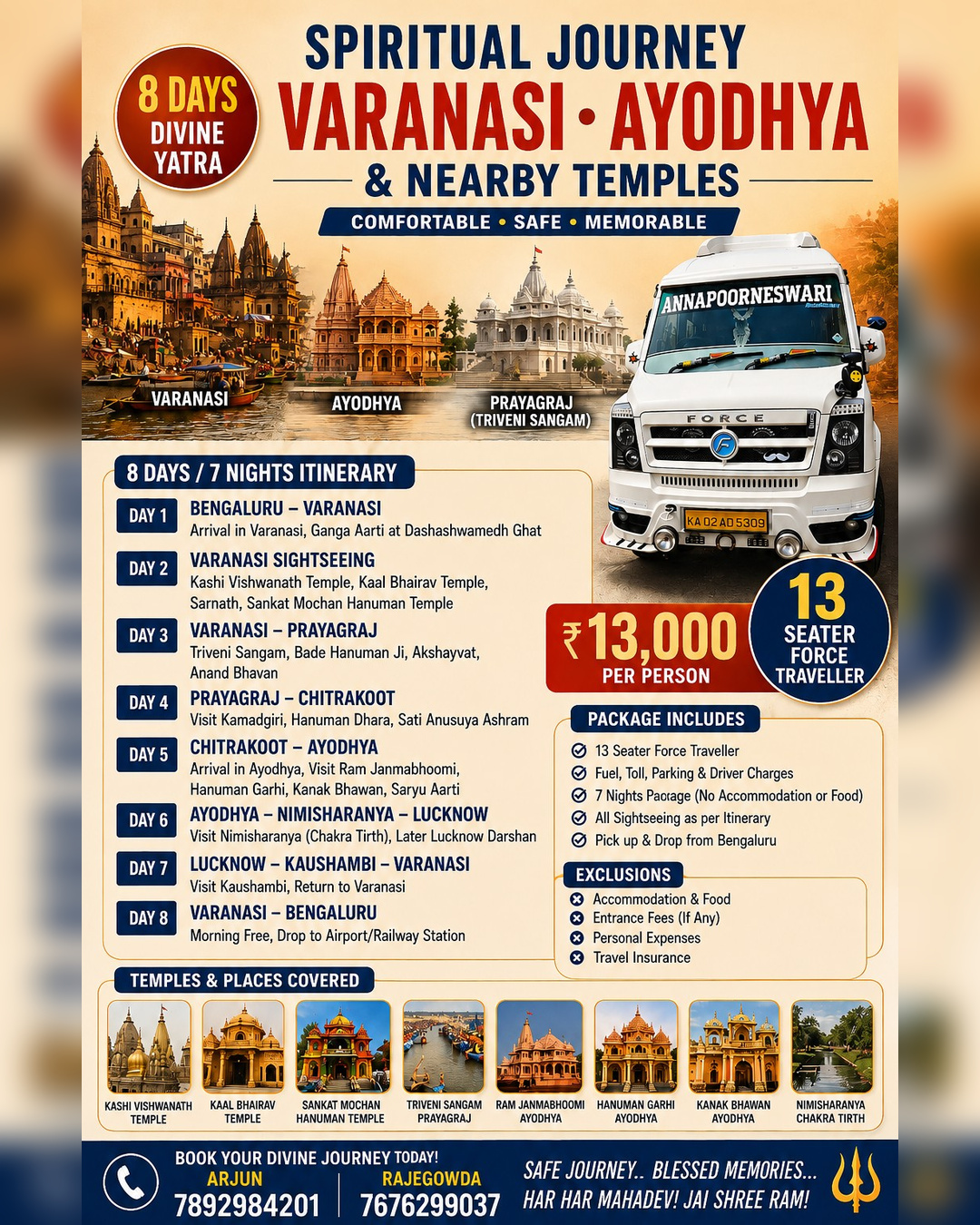 Varanasi & Ayodhya Temple Tour
